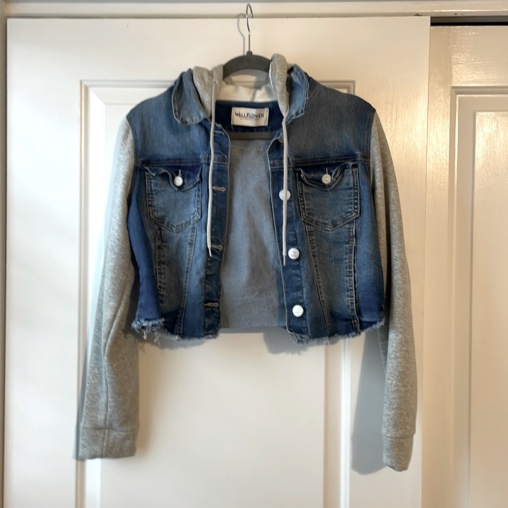 Wallflower Authentic Denim Girl’s Sweatshirt Sleeve Jacket